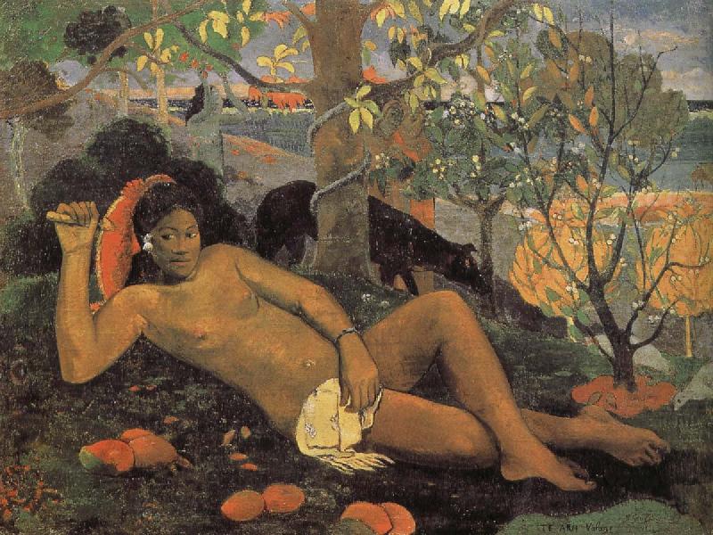 Woman with Mango, Paul Gauguin